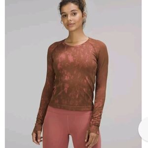 Lululemon Swiftly Tech Long Sleeve Shirt 2.0 *Race Length Shadow Bloom Roasted